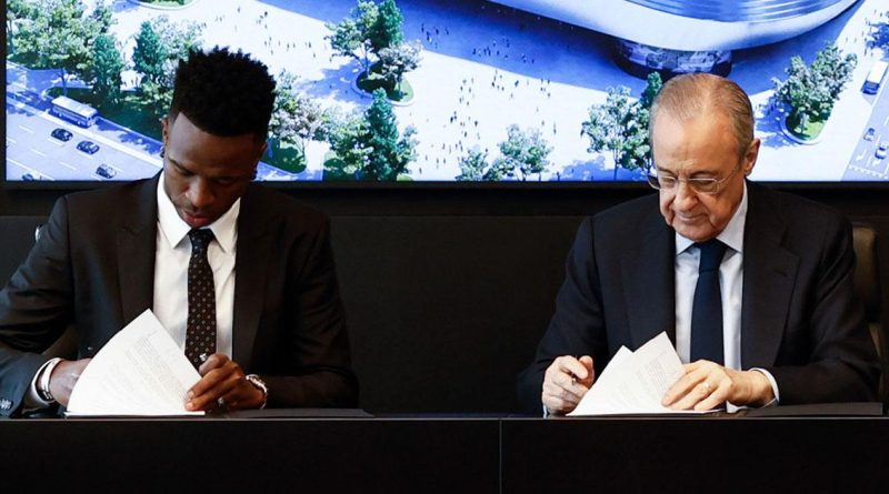 Foot: le Brésilien Vinicius Jr prolonge au Real Madrid jusqu’en 2027