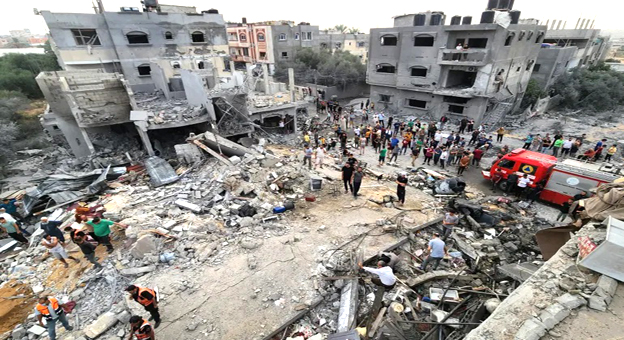 قوات الاحتلال الإسرائيلية تواصل المعارك في جنوب غزة وسقوط أمطار غزيرة على النازحين في الشمال