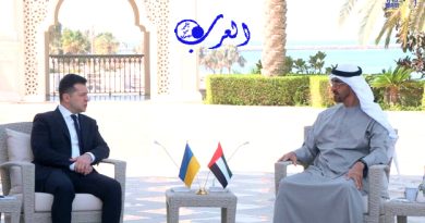 قناة العرب : رئيس الامارات محمد بن زايد يبحث مع نضيره الأوكراني مستجدات الأزمة الأوكرانية