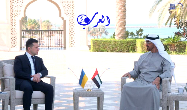 قناة العرب : رئيس الامارات محمد بن زايد يبحث مع نضيره الأوكراني مستجدات الأزمة الأوكرانية