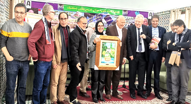 Fès-Art et culture : Conférence de l’artiste peintre Afif Bennani au Lycée Moulay Idriss de Fès