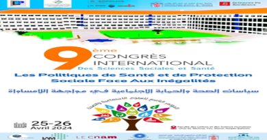 Fès-Santé congrès international des sciences sociales et de santé, les 25 et 26 avril à Fès