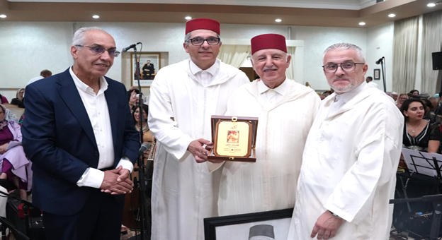 الرباط : جمعية رياض الموصل للموسيقى والثقافة والتراث تحيي سهرة أندلسية و تكرم الحاج محمد الزكي